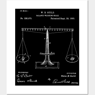 Balance weighing scale 1885 Lawyer Gift Posters and Art